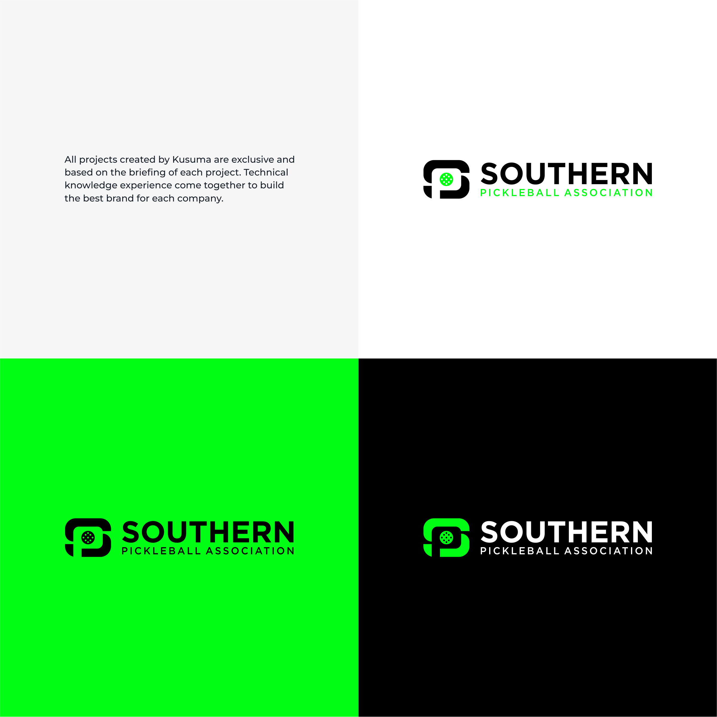 Logo-Design von Kusuma Studio für Southern Pickleball Association | Design #35223132