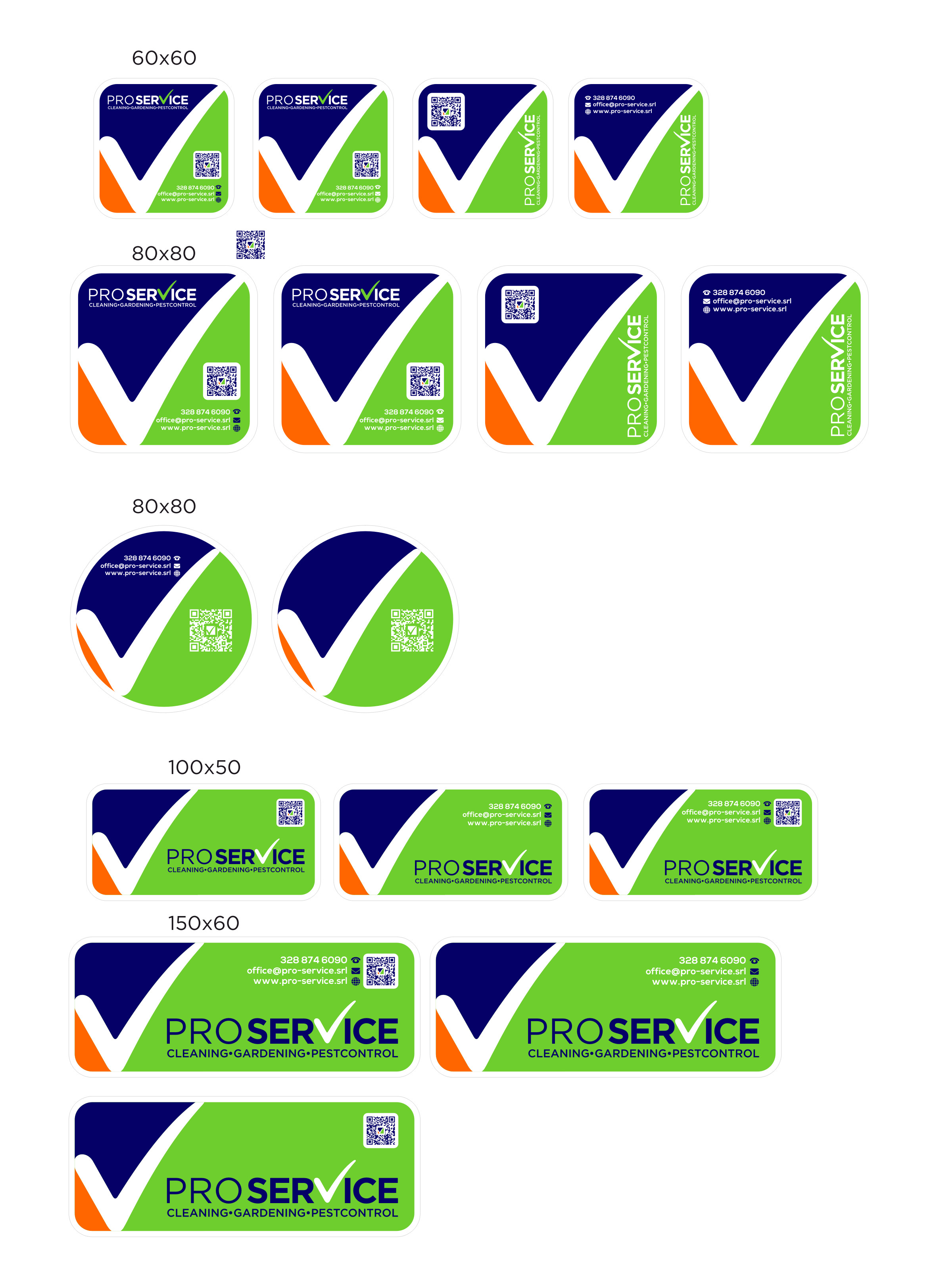 Sticker Design by Atvento Graphics for ProService | Design #35276303