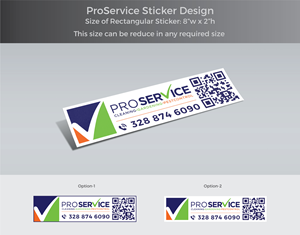 Aufkleber-Design von Impressive Designs für ProService | Design: #35246512
