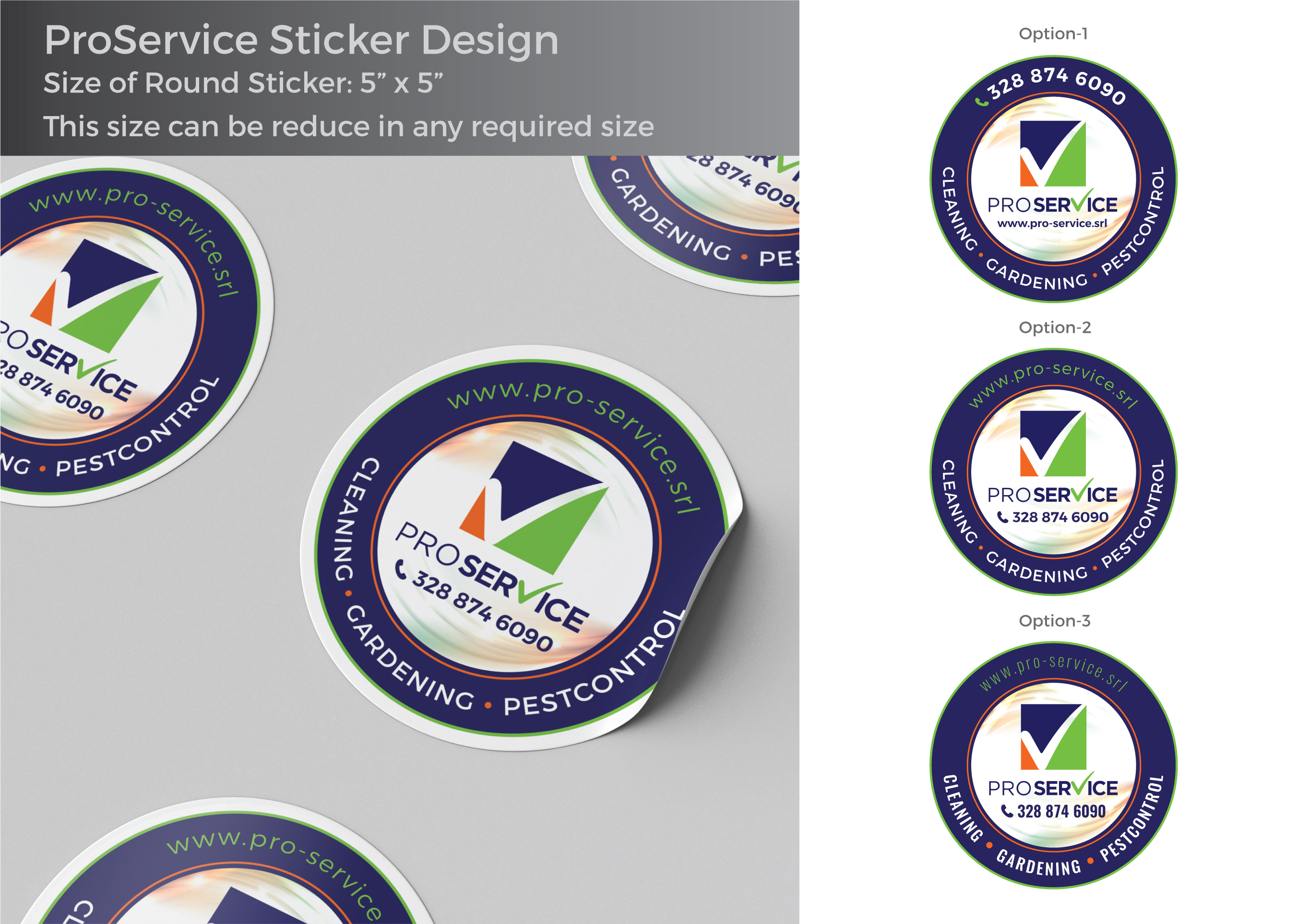 Sticker Design by Impressive Designs for ProService | Design #35246513