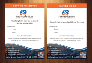 'Sorry we missed you'/ 'How did we do'