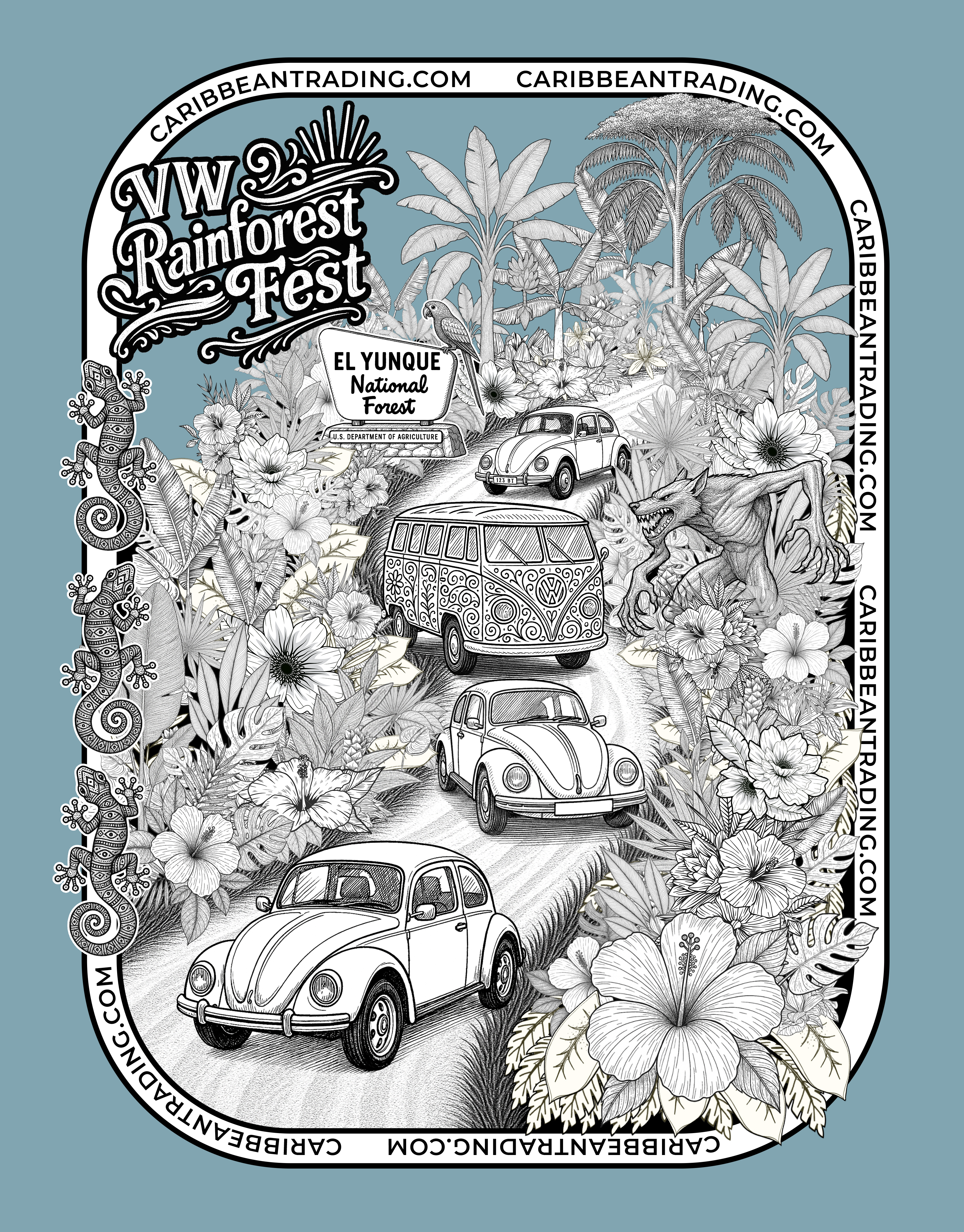 Illustration Design by Krypton Designer for Caribbean Trading Company, Inc. | Design #35304867