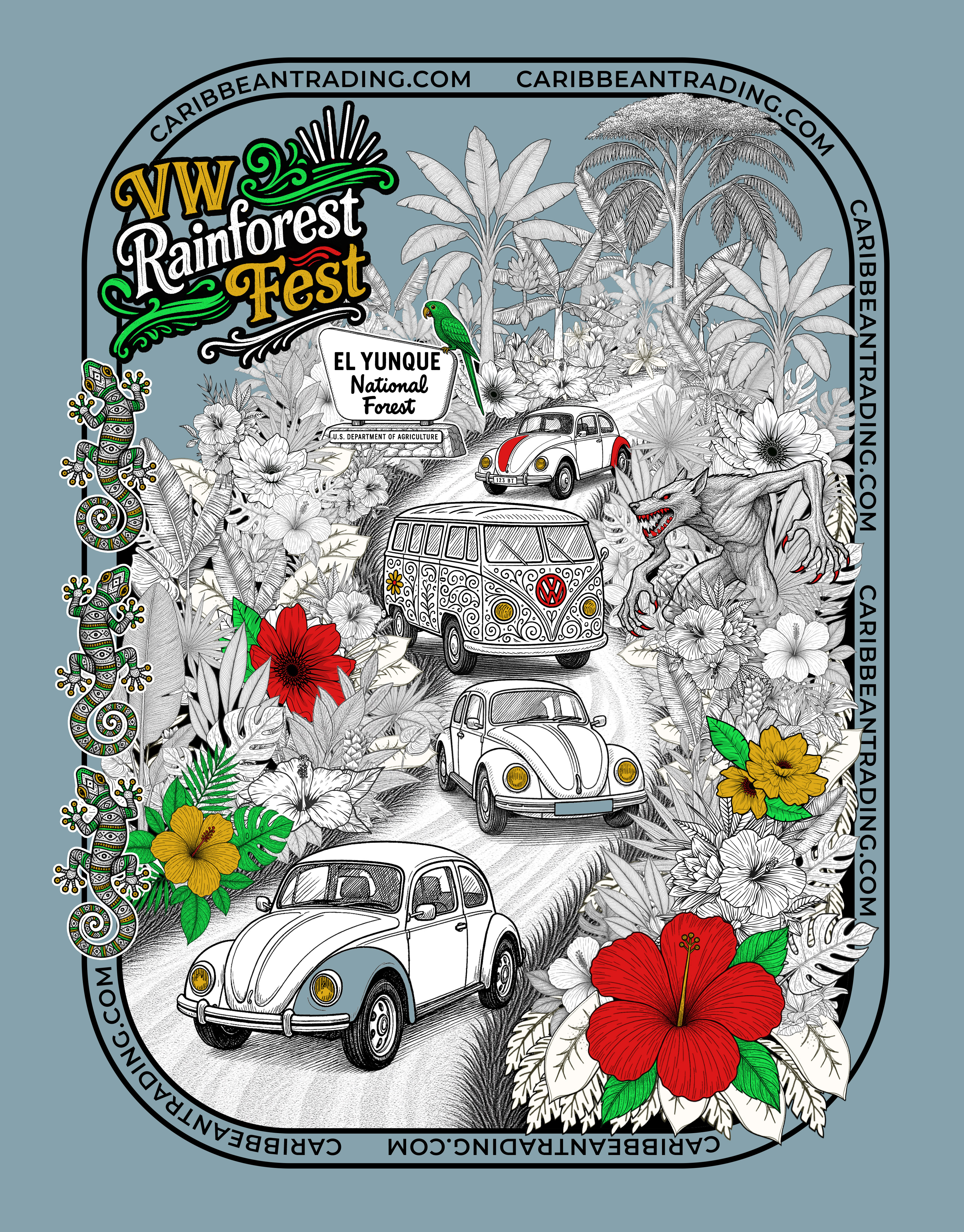 Illustration Design by Krypton Designer for Caribbean Trading Company, Inc. | Design #35311112