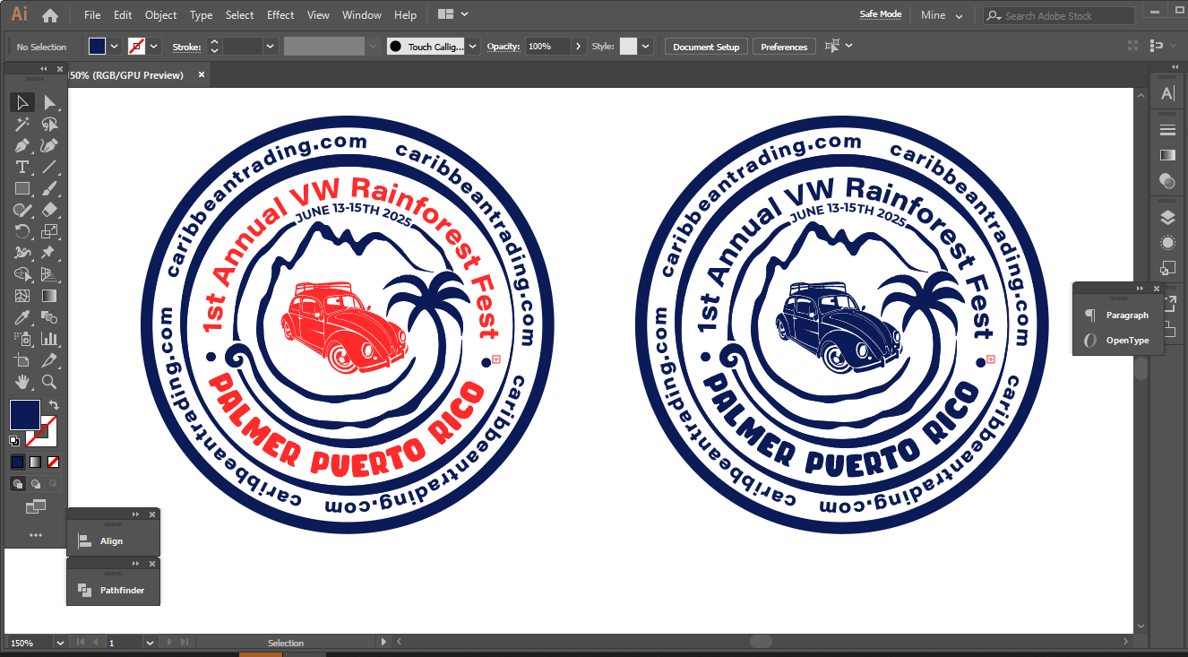 Illustration Design by Krypton Designer for Caribbean Trading Company, Inc. | Design #35317013