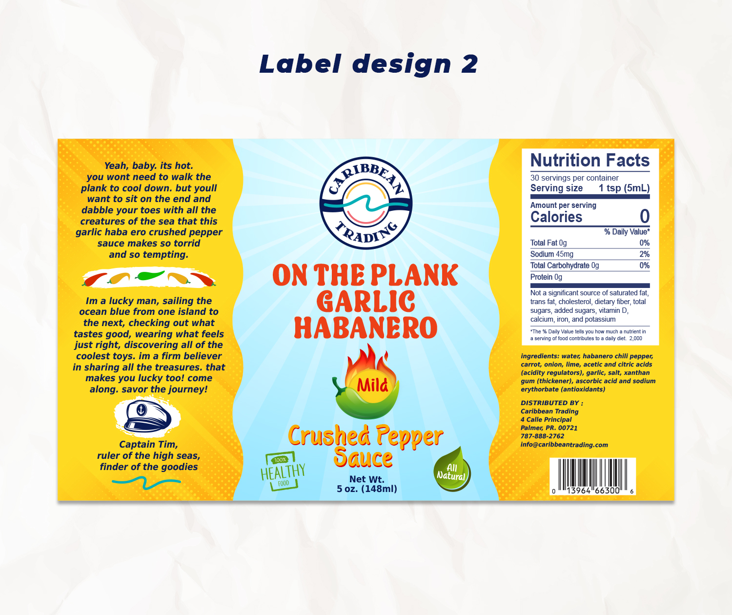 Illustration Design by Krypton Designer for Caribbean Trading Company, Inc. | Design #35457683