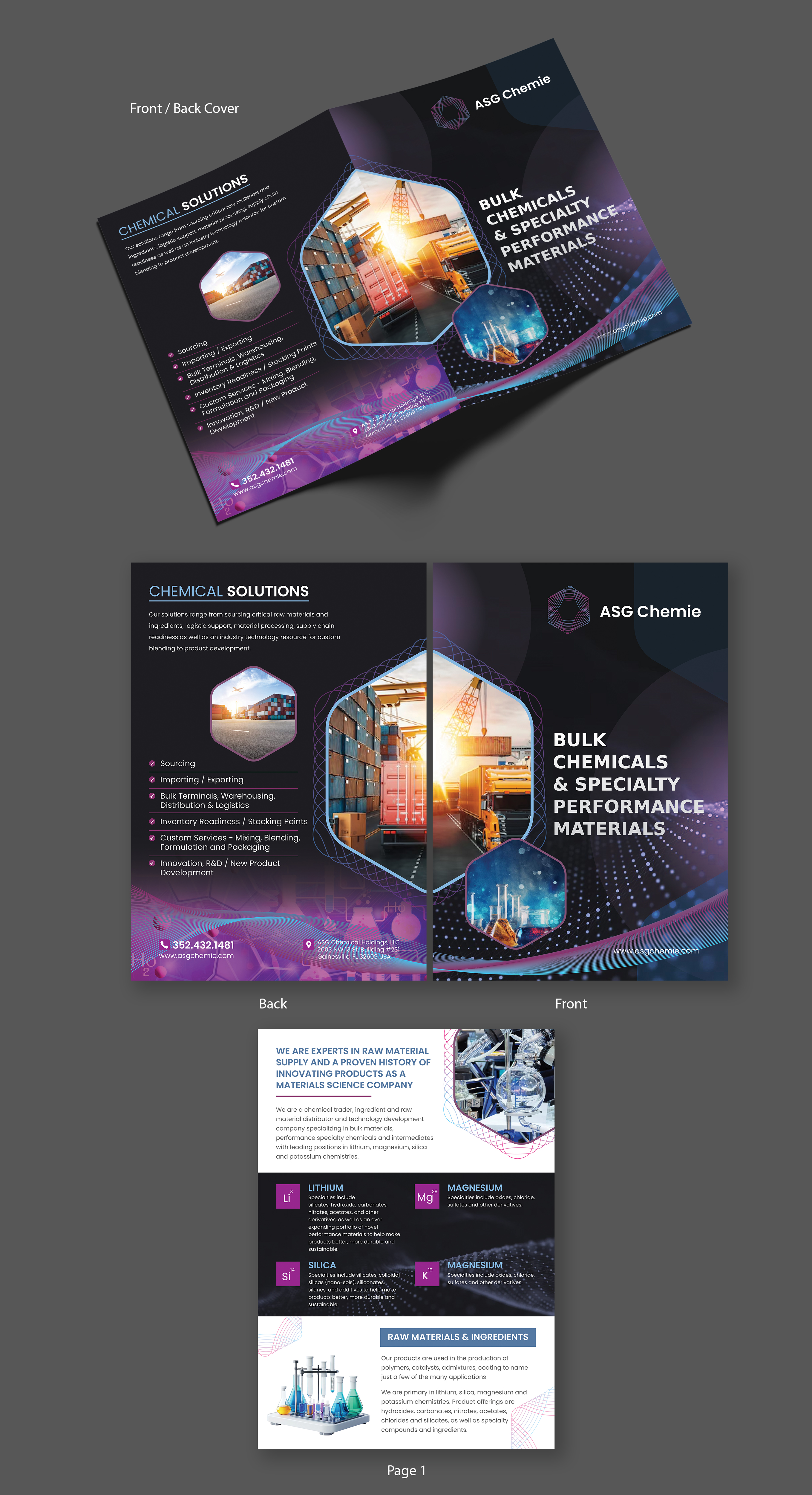 Flyer Design by Impressive Designs for ASG Chemie | Design #35236530