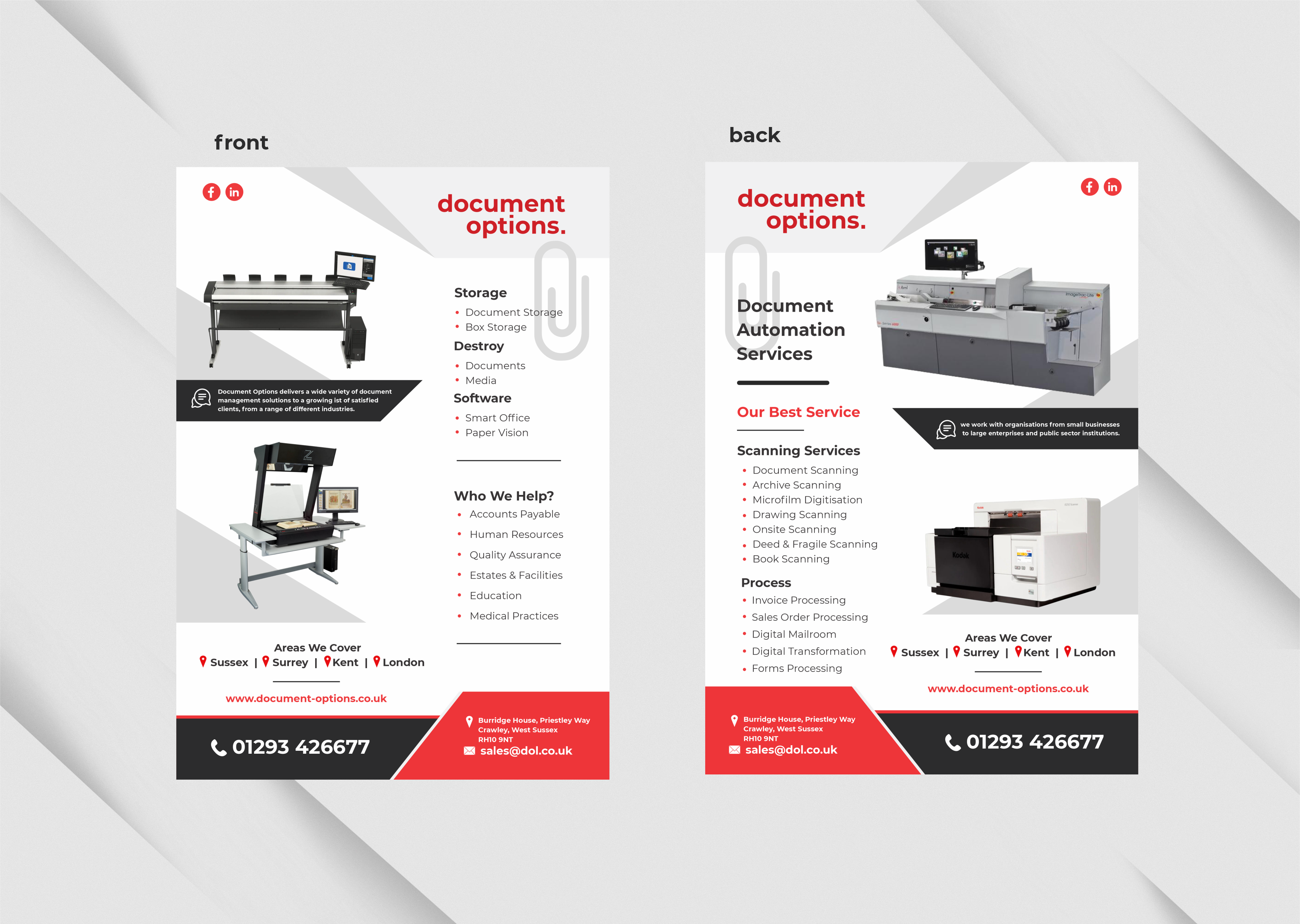 Flyer Design by cristinaDPI for Document Options Ltd. | Design #35263263