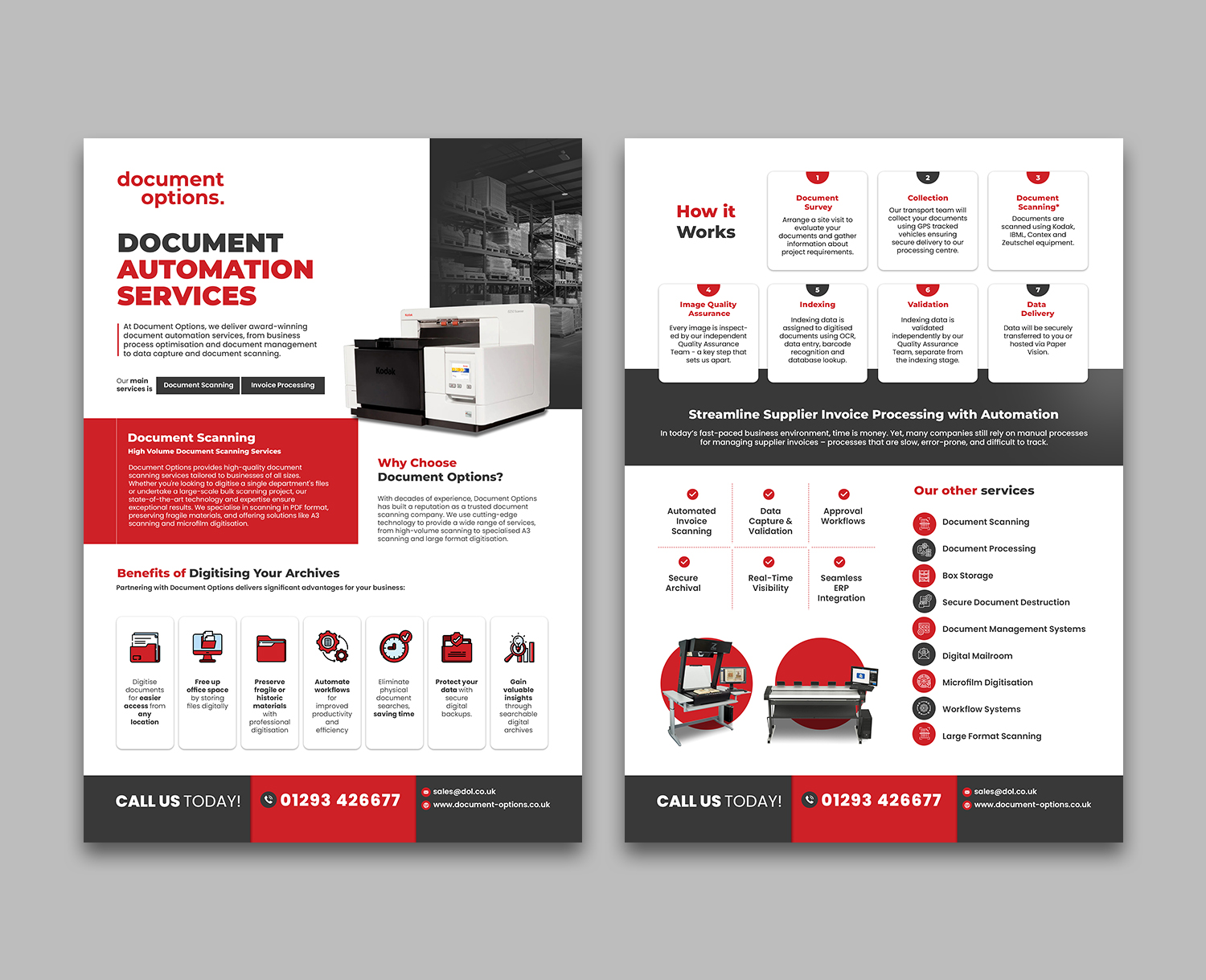 Diseño de Flyer por debdesign para Document Options Ltd. | Diseño #35254644