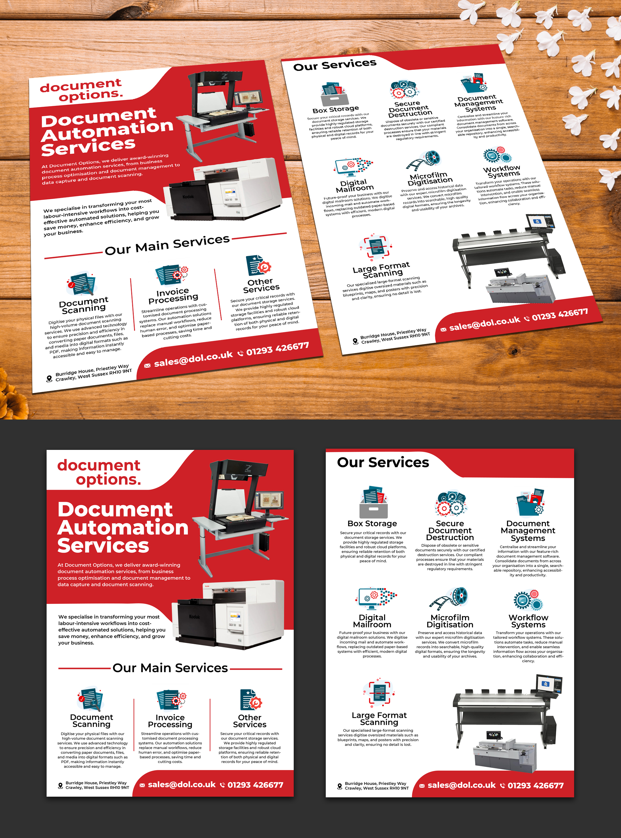 Flyer Design by websmartusa for Document Options Ltd. | Design #35247747