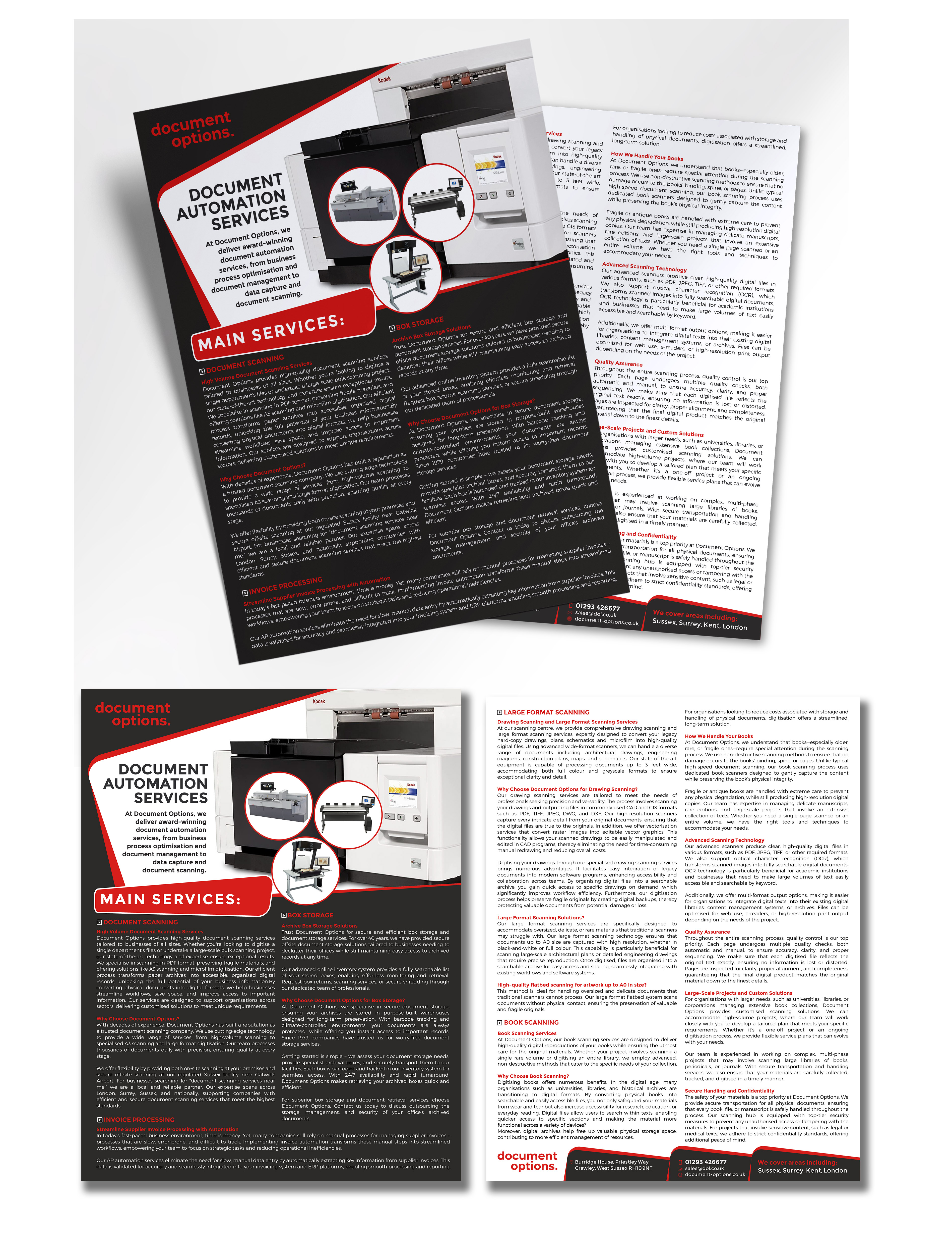 Flyer Design by Fine Graphics House for Document Options Ltd. | Design #35243511