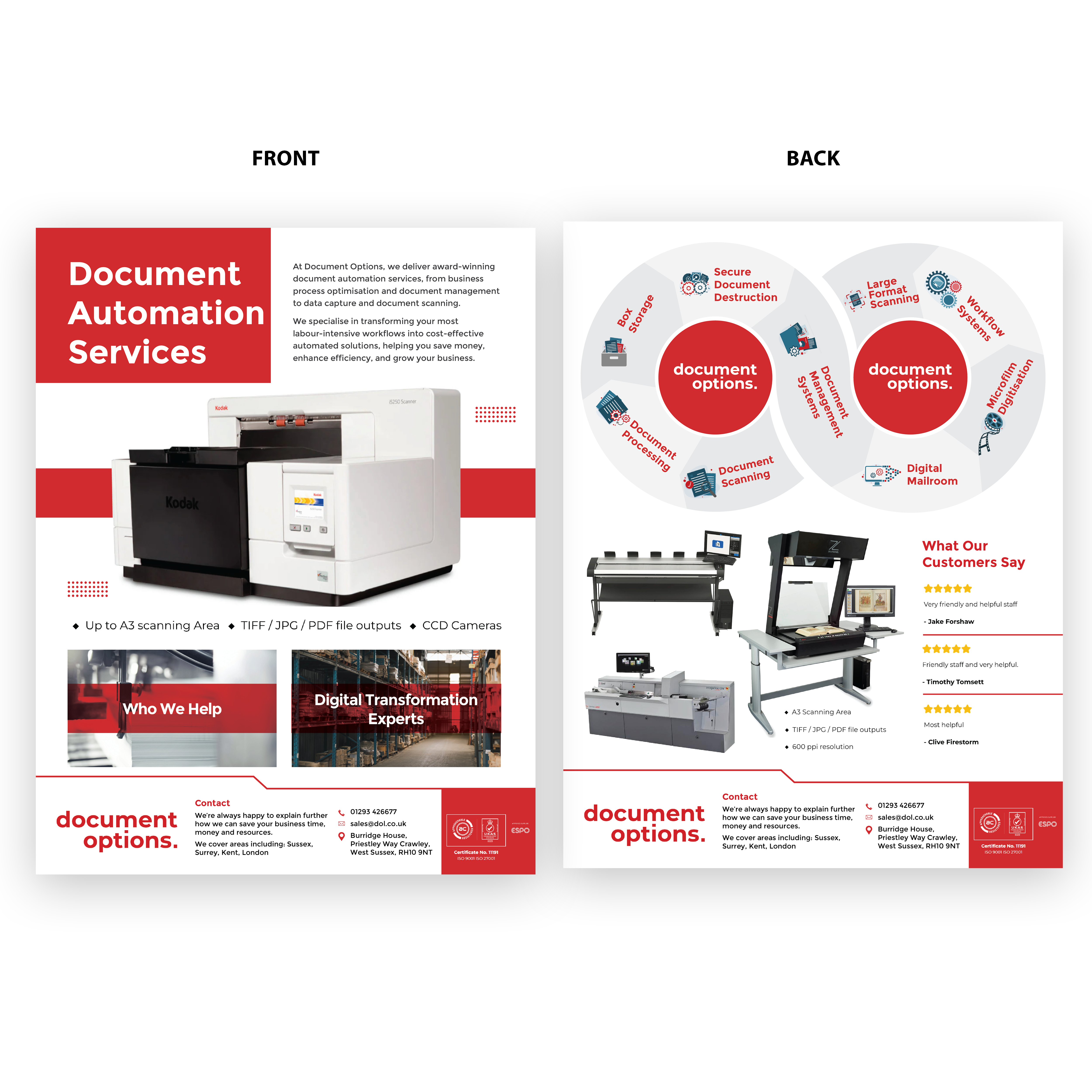 Flyer Design by svkreatives for Document Options Ltd. | Design #35241846
