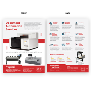 Flyer Design by svkreatives for Document Options Ltd. | Design: #35241909