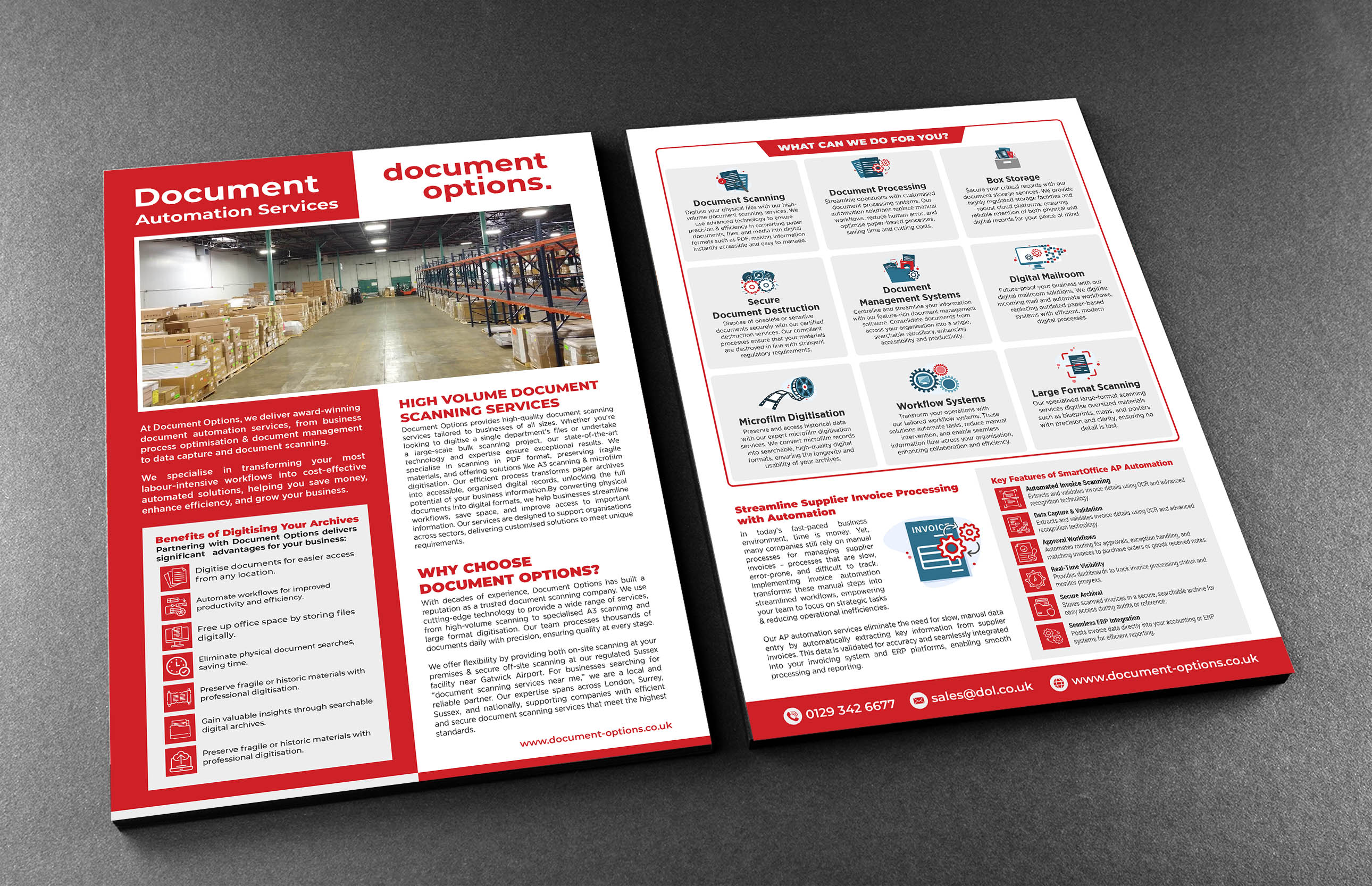 Flyer Design by GraphicsGuru for Document Options Ltd. | Design #35246764