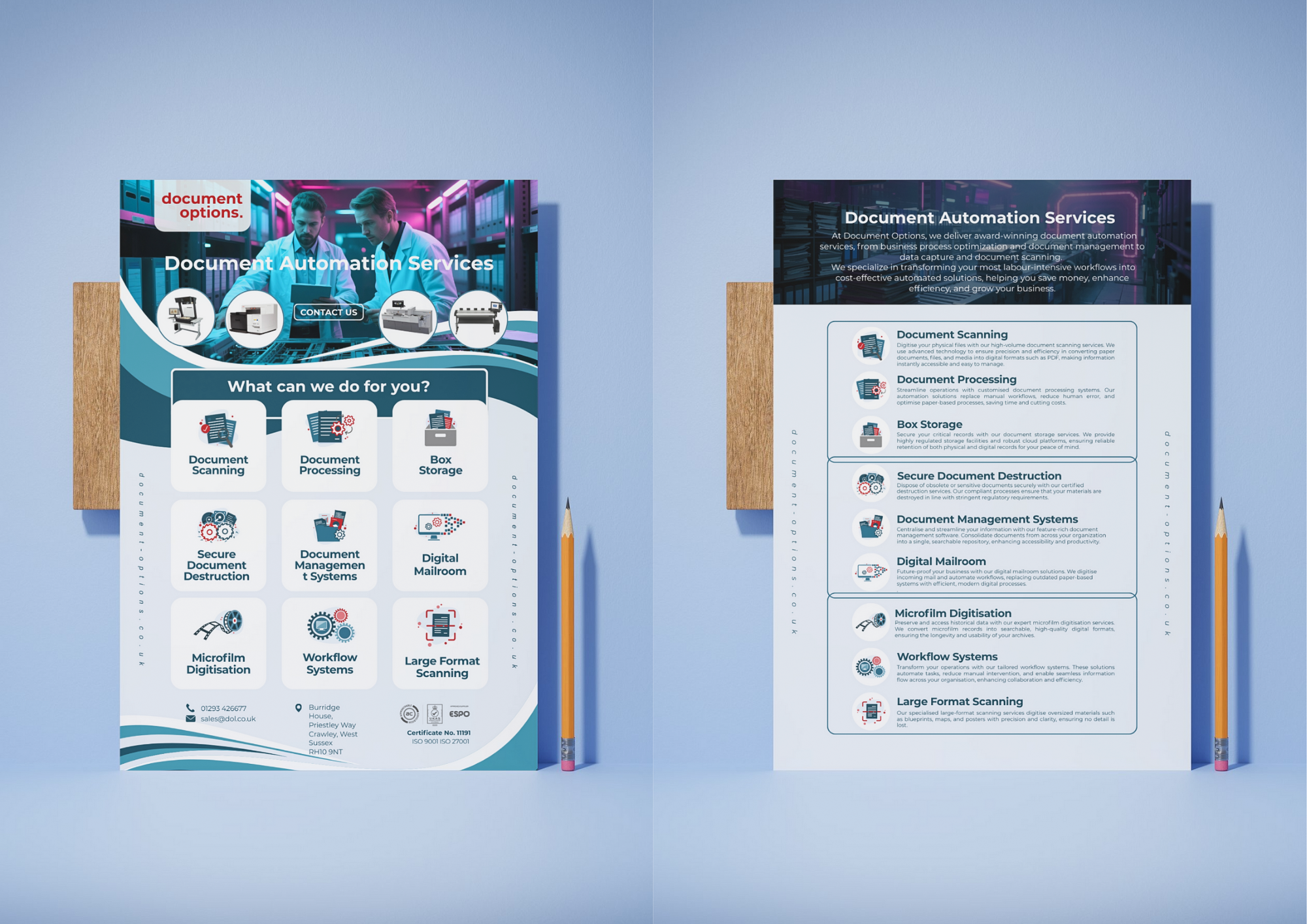 Flyer Design by patrick chen for Document Options Ltd. | Design #35233272