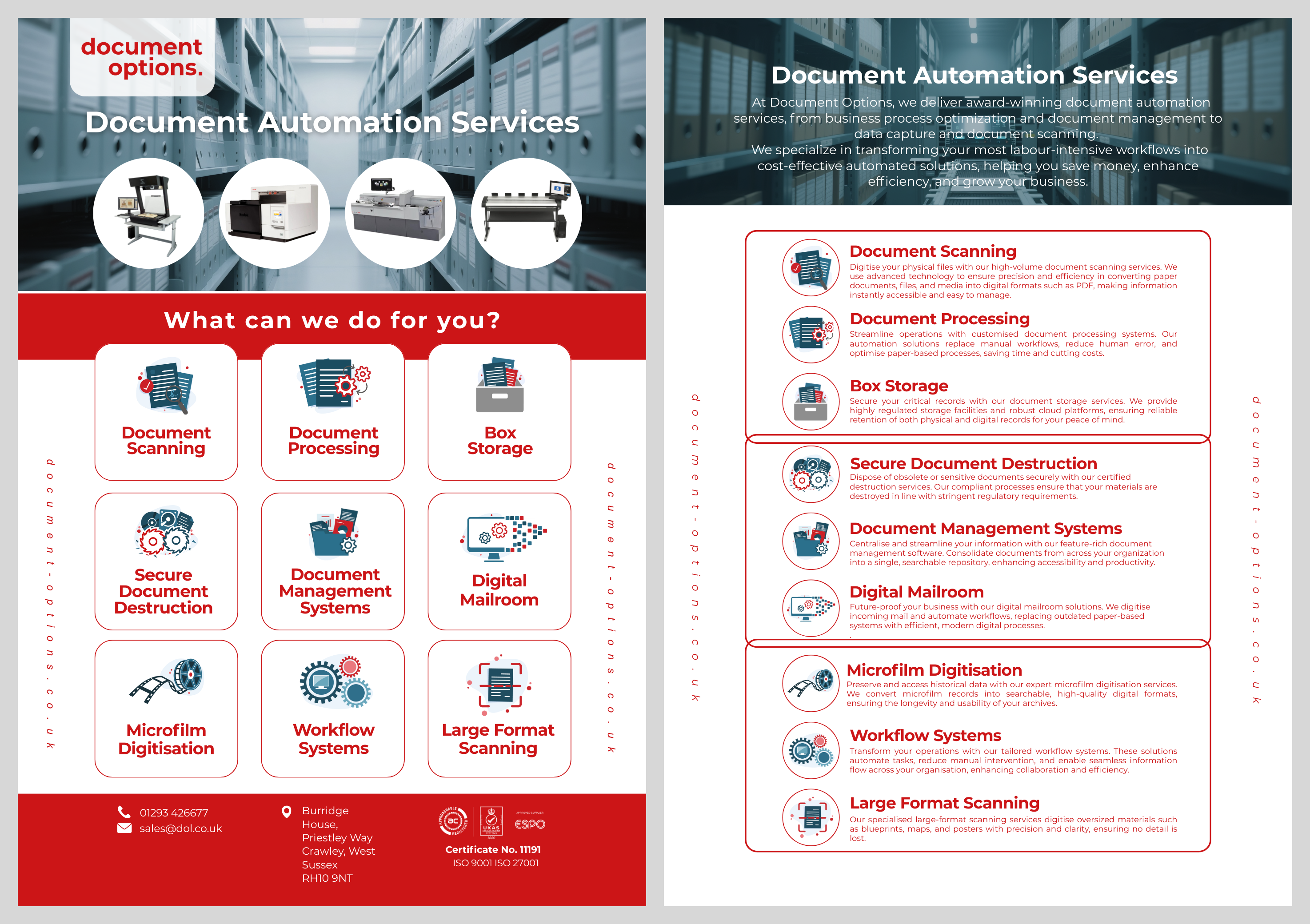 Flyer Design by patrick chen for Document Options Ltd. | Design #35272474
