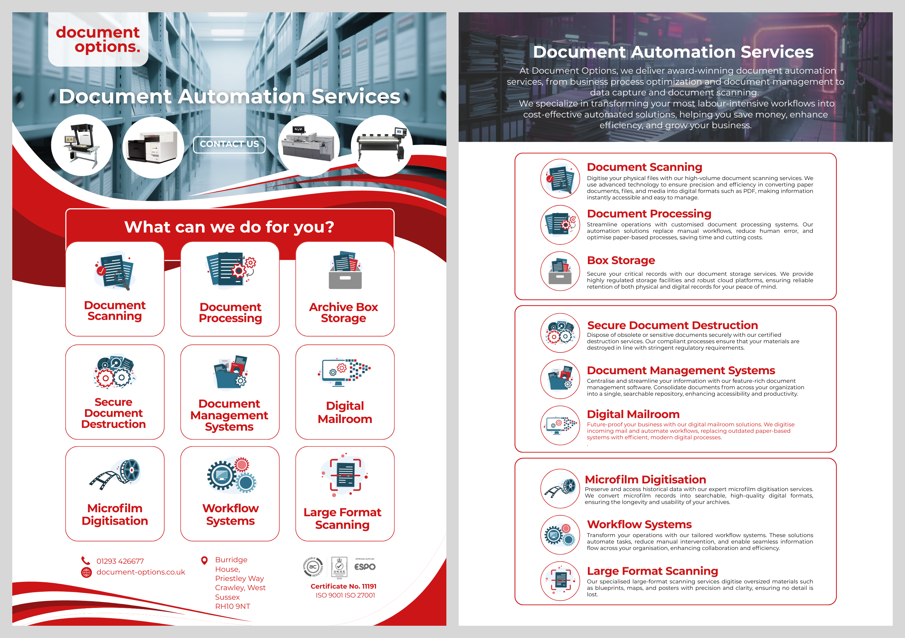 Flyer Design by patrick chen for Document Options Ltd. | Design #35278200