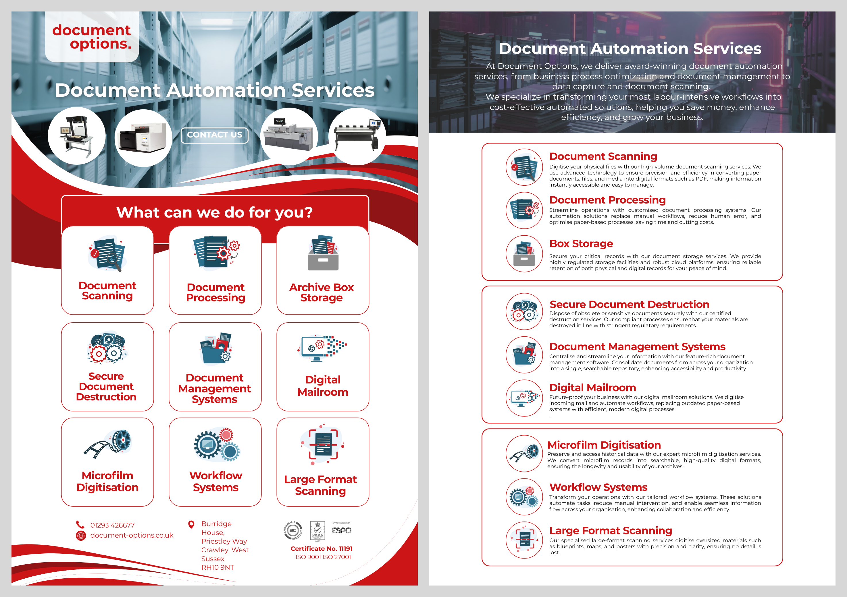 Flyer Design by patrick chen for Document Options Ltd. | Design #35278783