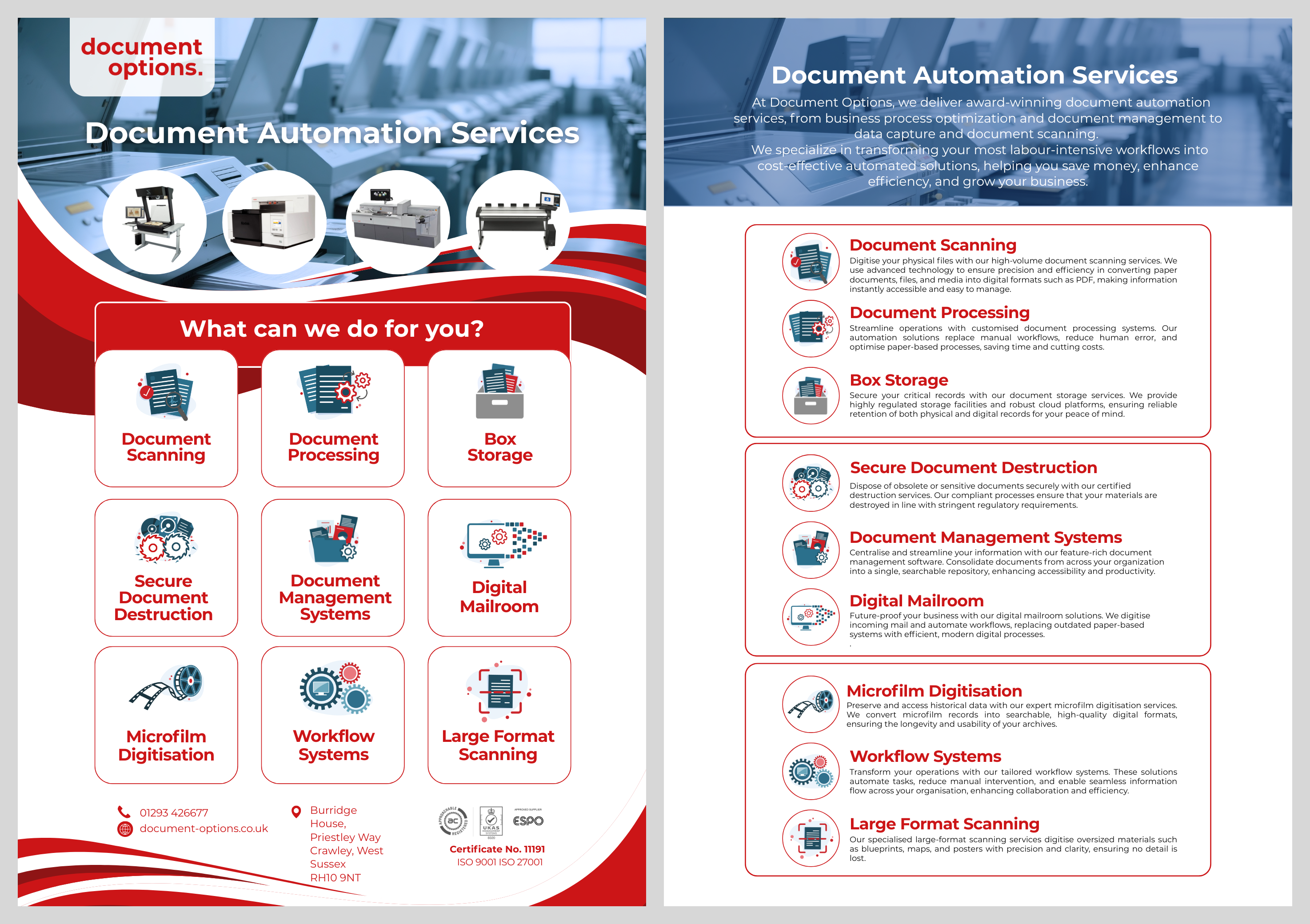 Flyer Design by patrick chen for Document Options Ltd. | Design #35281491