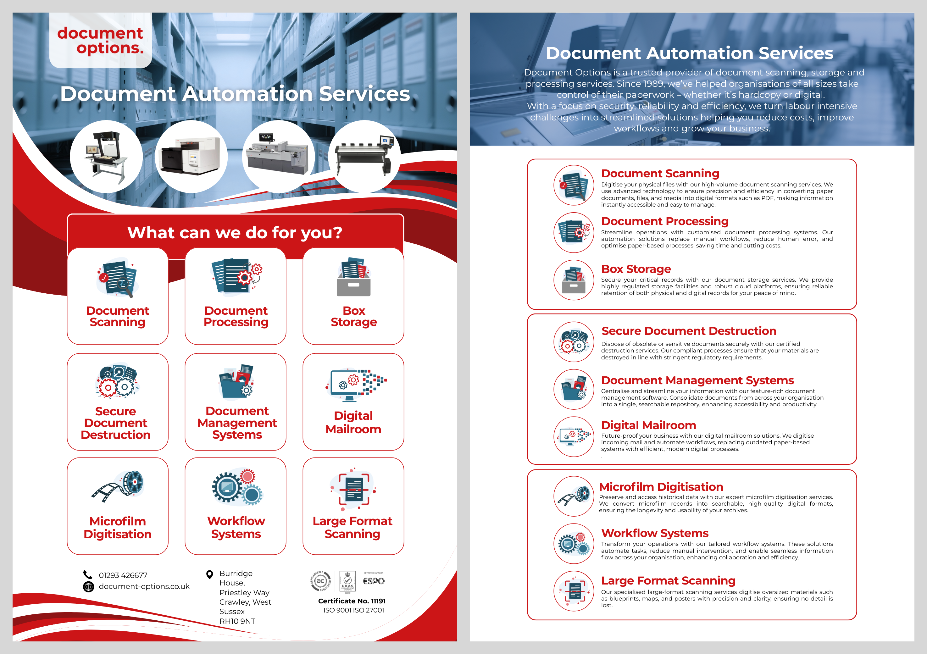 Flyer Design by patrick chen for Document Options Ltd. | Design #35292858