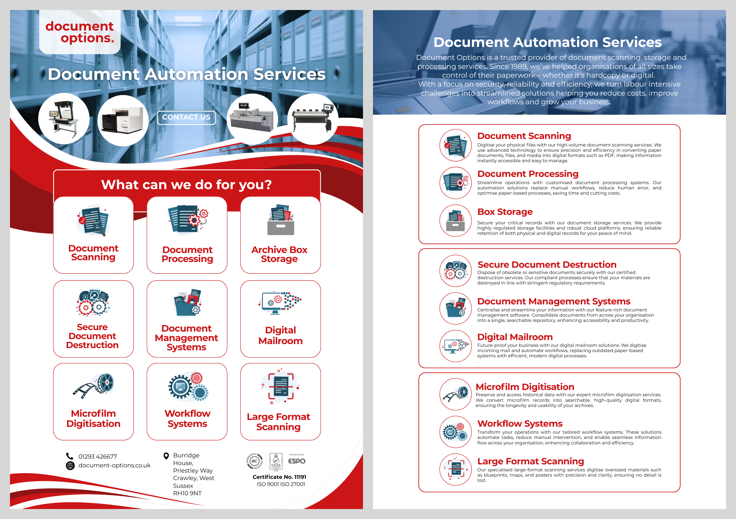 Flyer Design by patrick chen for Document Options Ltd. | Design #35292859