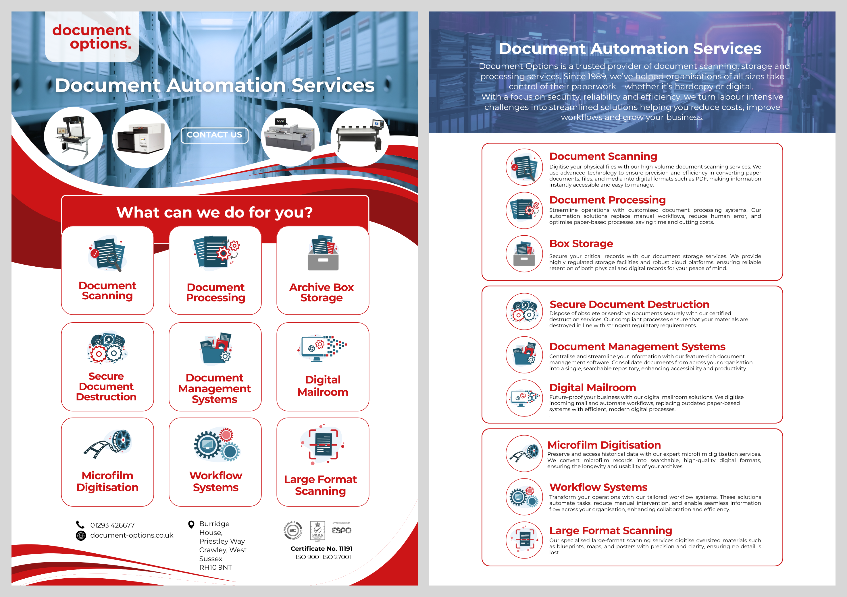 Flyer Design by patrick chen for Document Options Ltd. | Design #35293025