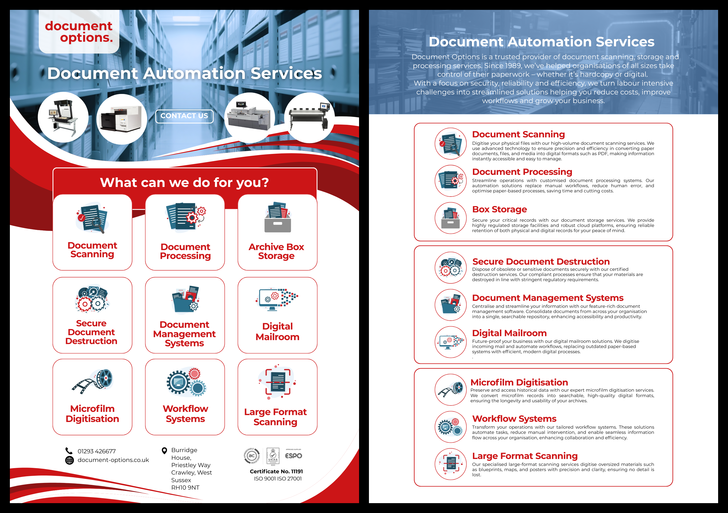 Flyer Design by patrick chen for Document Options Ltd. | Design #35293589