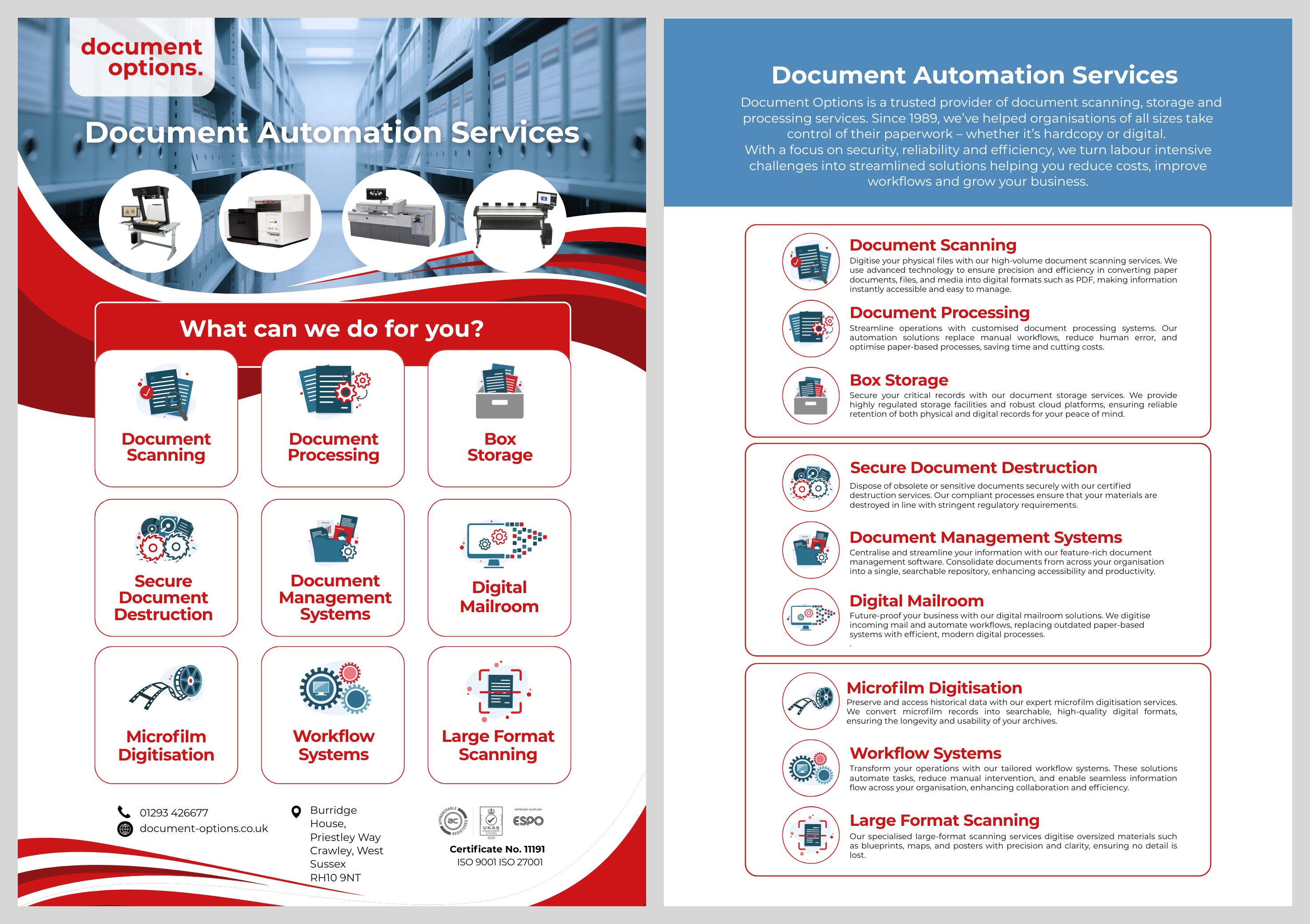 Flyer Design by patrick chen for Document Options Ltd. | Design #35293860