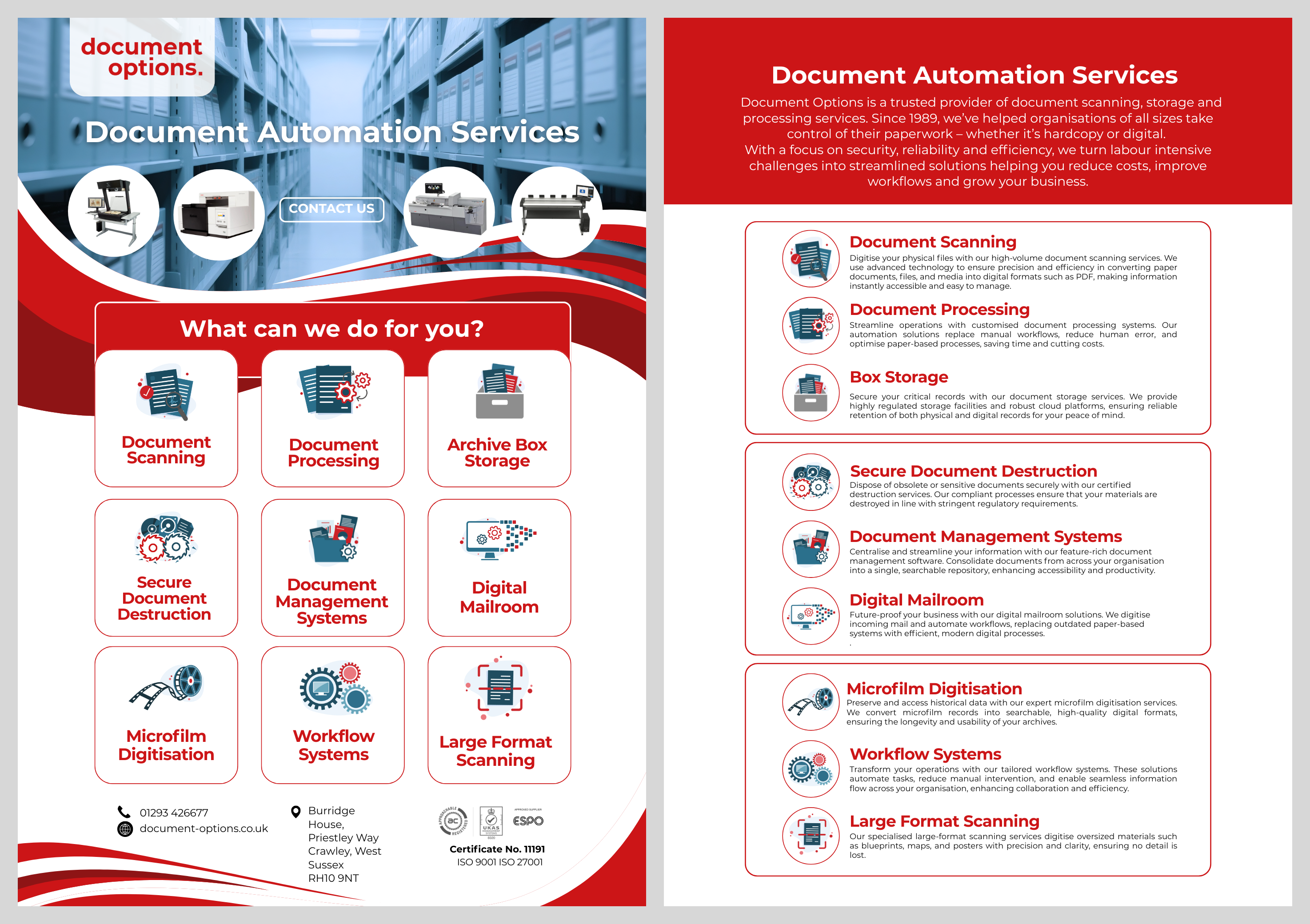 Flyer Design by patrick chen for Document Options Ltd. | Design #35293861