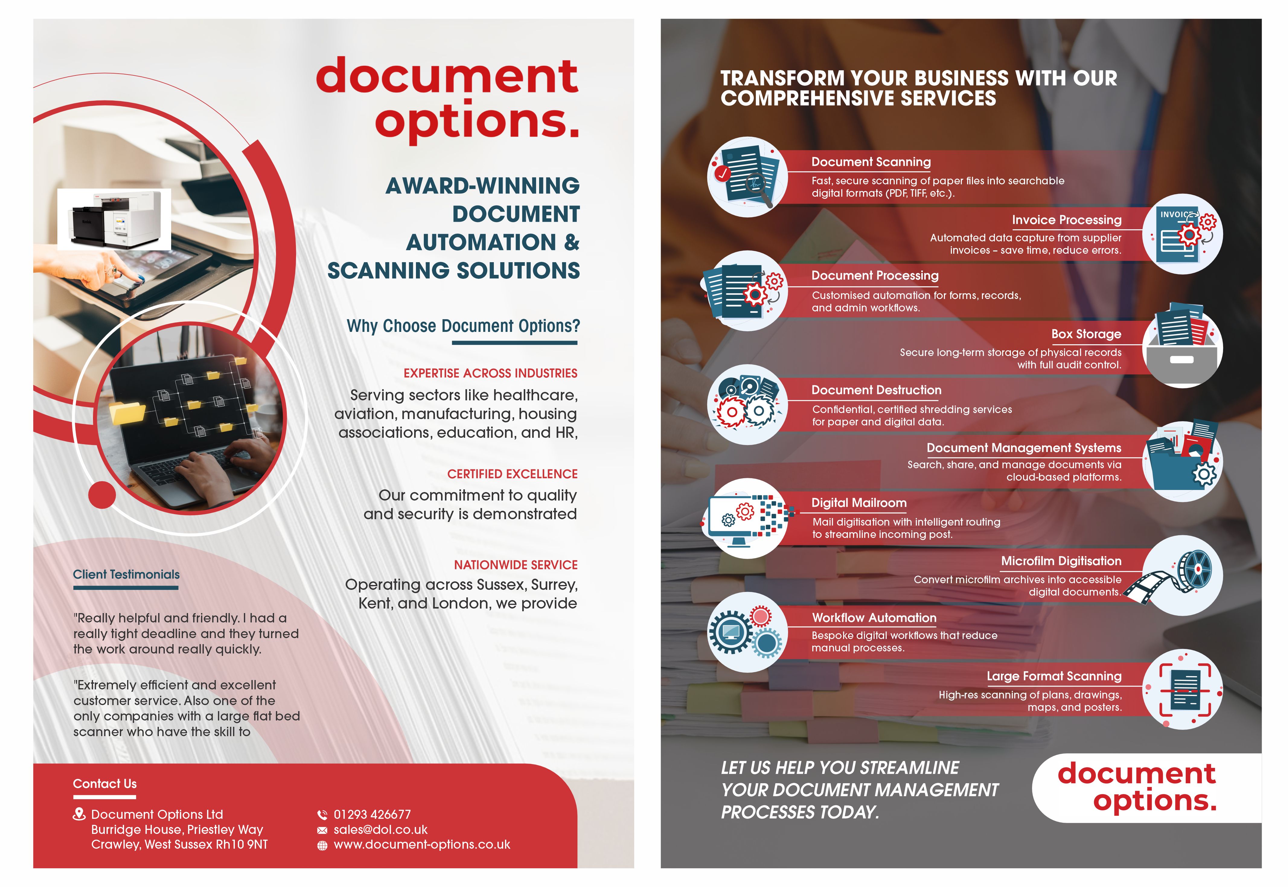 Design de Flyer par Rashmi Mehta pour Document Options Ltd. | Design #35234063
