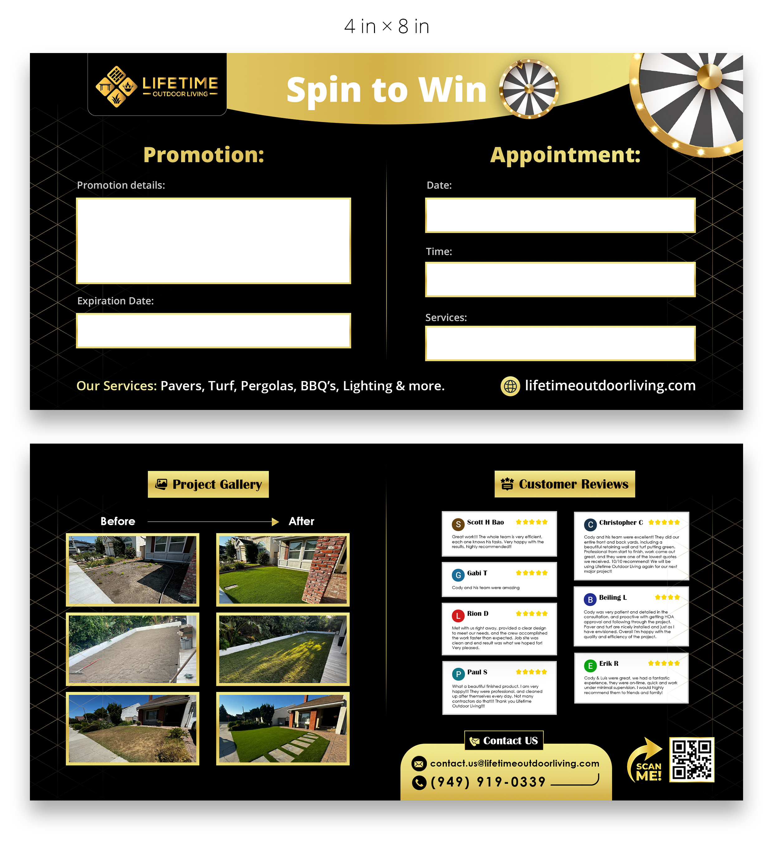 Diseño de Flyer por Farvahar Design Studio para Lifetime Outdoor Living | Diseño #35324022