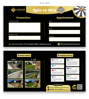 Diseño de Flyer por Farvahar Design Studio para Lifetime Outdoor Living | Diseño: #35324022