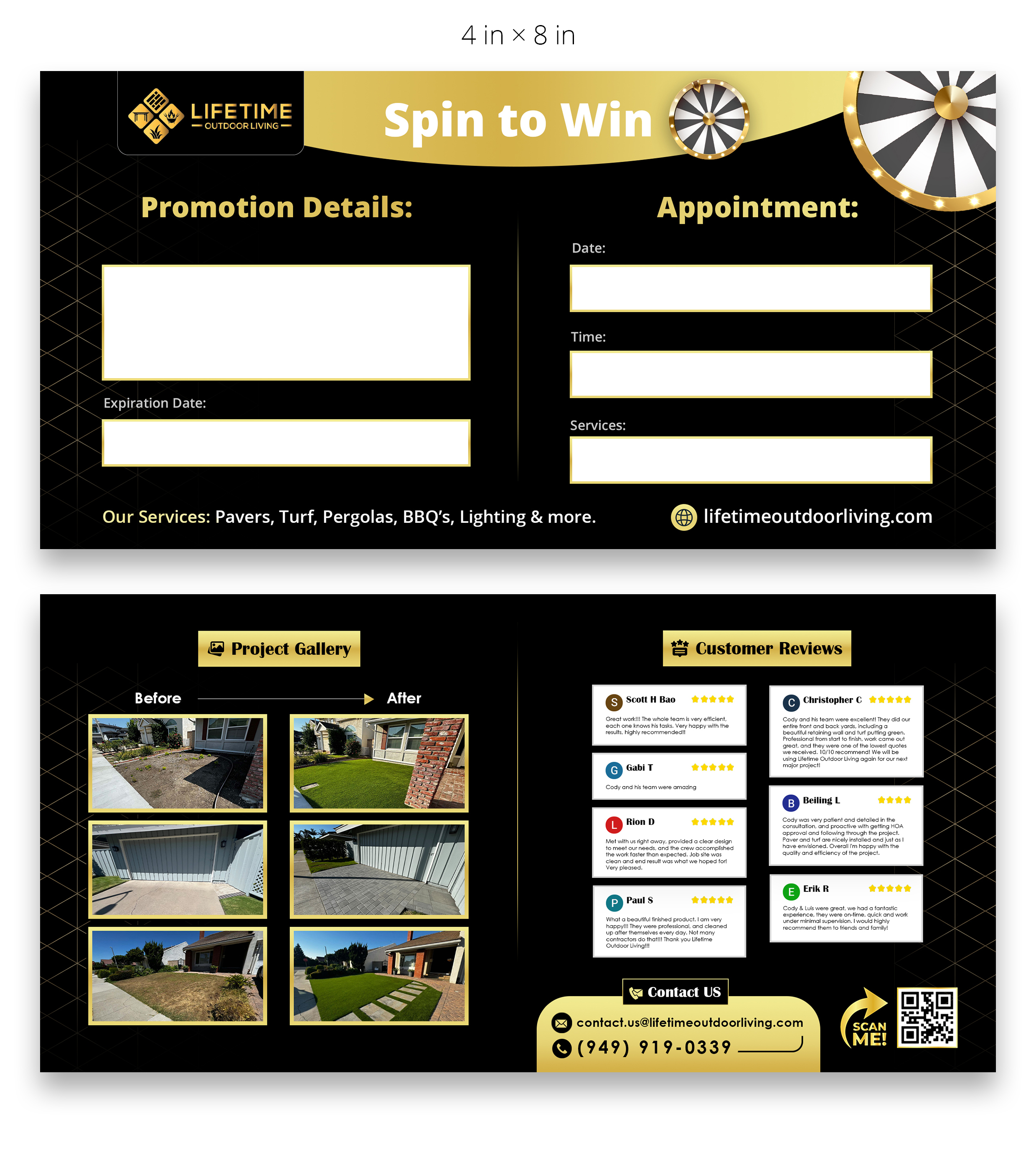 Diseño de Flyer por Farvahar Design Studio para Lifetime Outdoor Living | Diseño #35324149