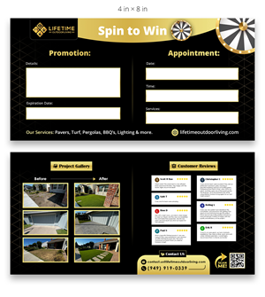 Diseño de Flyer por Farvahar Design Studio para Lifetime Outdoor Living | Diseño: #35324195