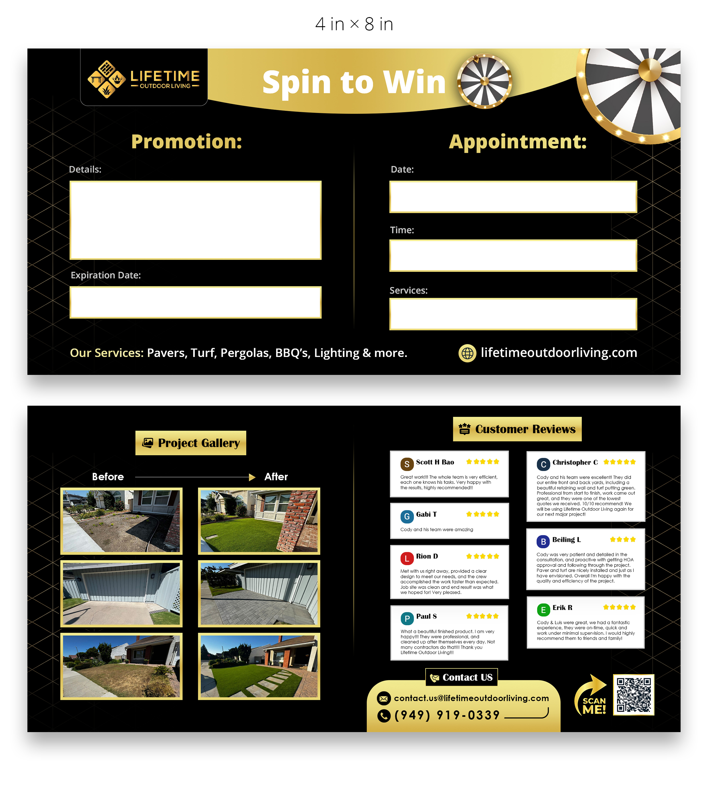 Diseño de Flyer por Farvahar Design Studio para Lifetime Outdoor Living | Diseño #35431125