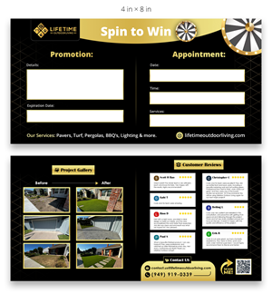 Diseño de Flyer por Farvahar Design Studio para Lifetime Outdoor Living | Diseño: #35431125