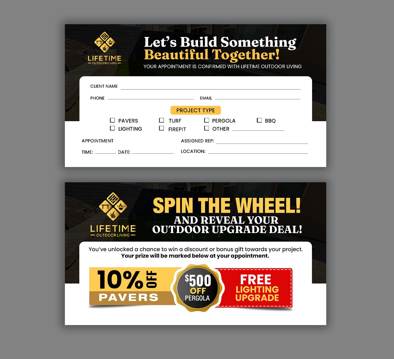 Diseño de Flyer por debdesign para Lifetime Outdoor Living | Diseño #35248198