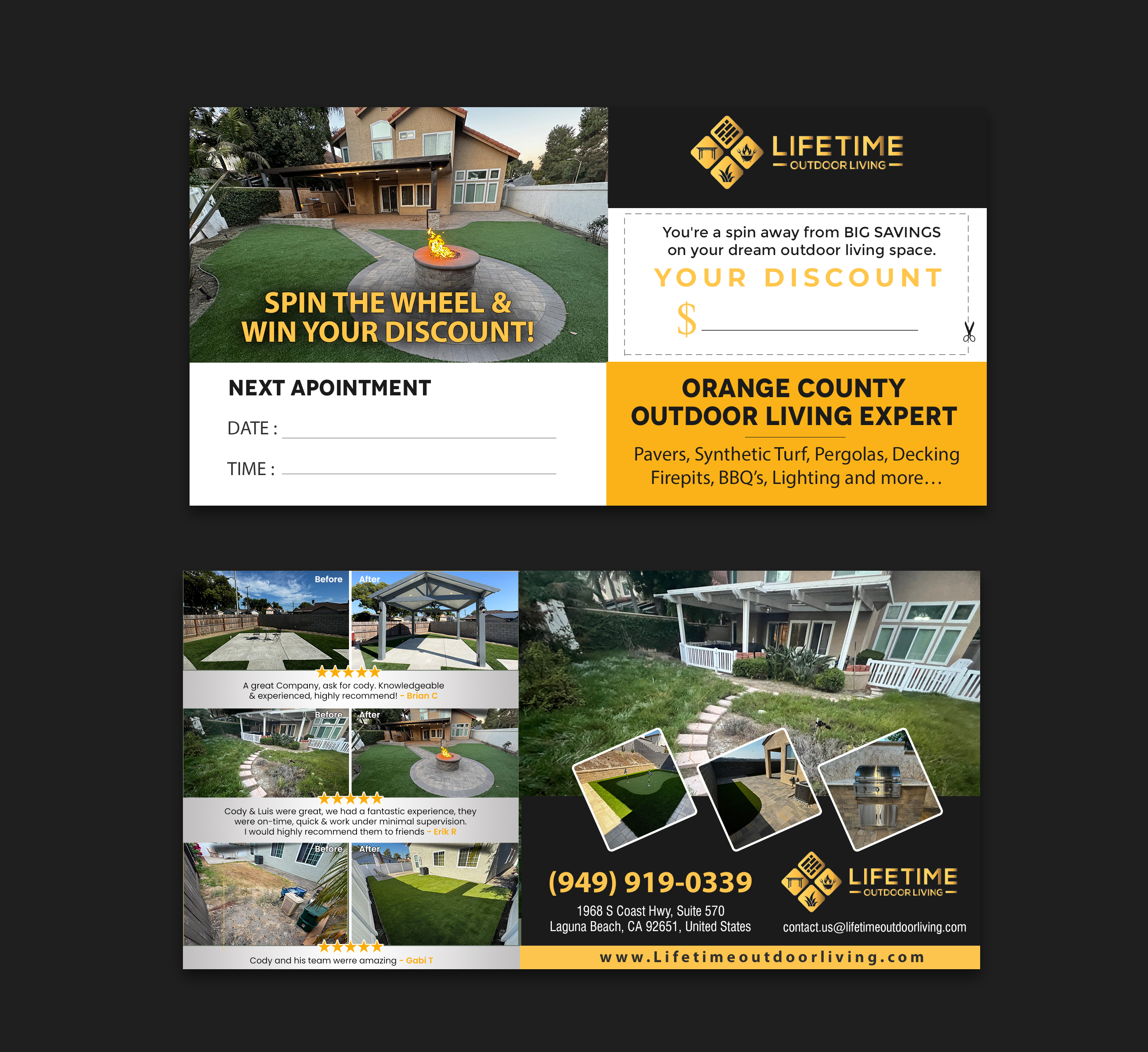 Diseño de Flyer por chandrayaan.creative para Lifetime Outdoor Living | Diseño #35255519