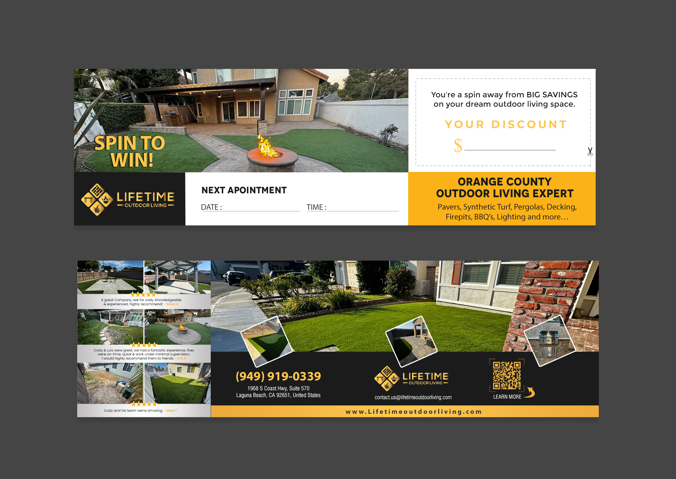 Diseño de Flyer por chandrayaan.creative para Lifetime Outdoor Living | Diseño #35262331