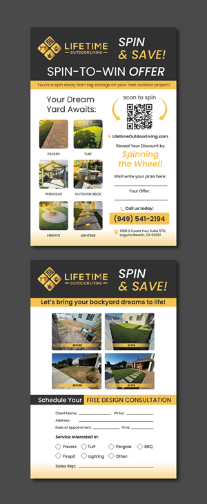 Design de Flyer par saurov pour Lifetime Outdoor Living | Design : #35237381