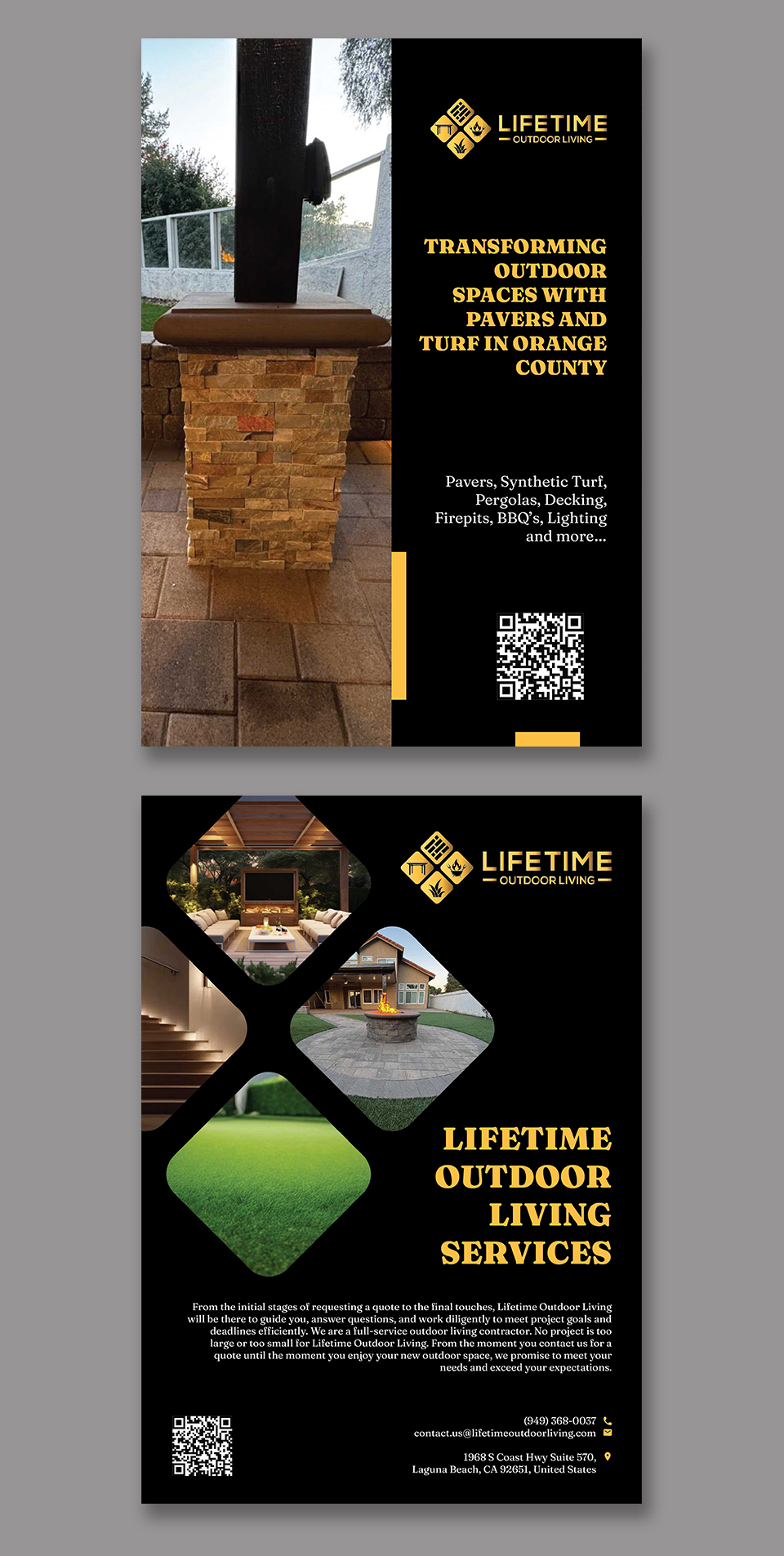 Flyer Design by YourLogoMaster for Lifetime Outdoor Living | Design #35250634