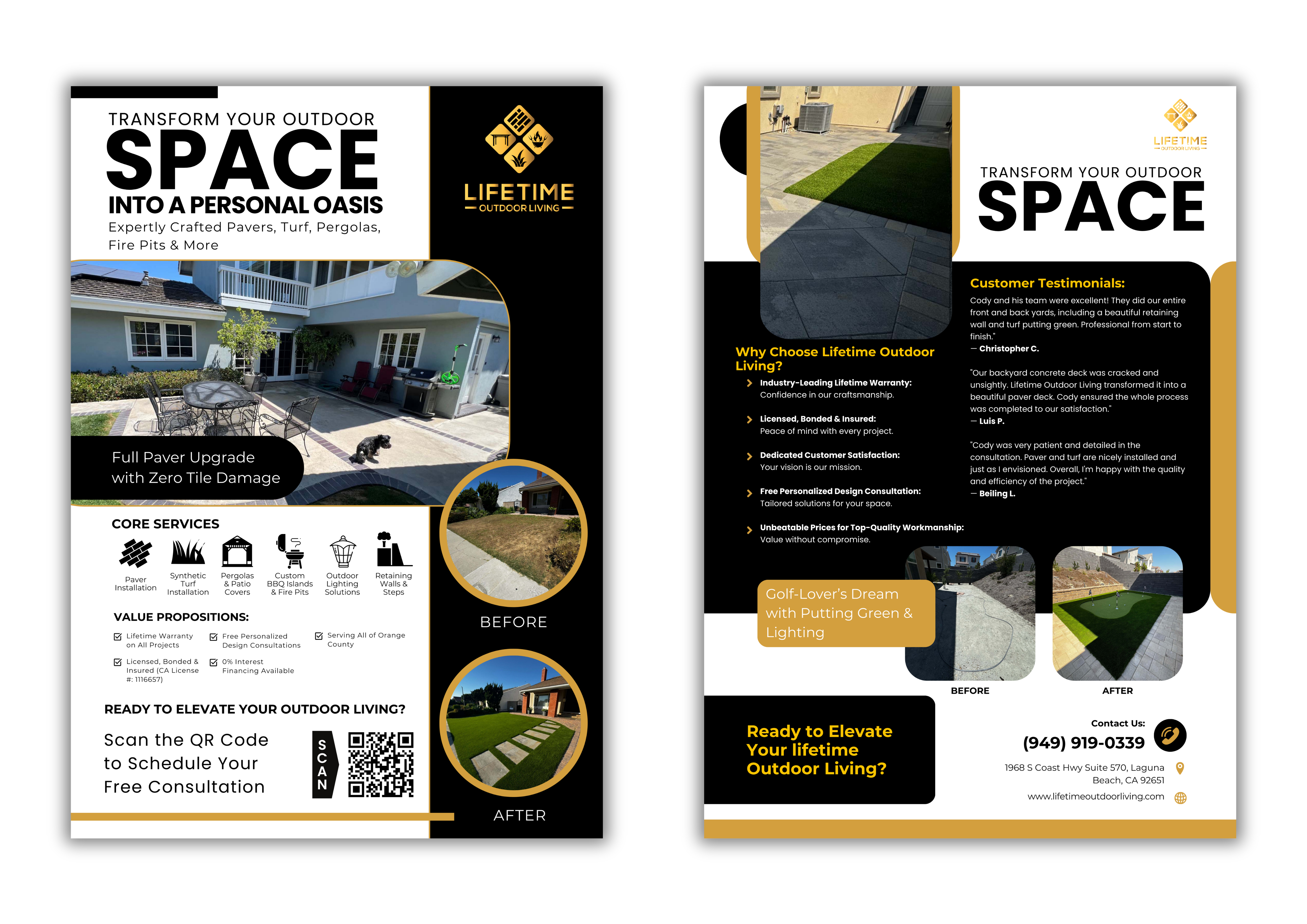 Flyer Design by Custom A for Lifetime Outdoor Living | Design #35256864