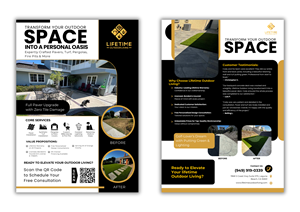 Flyer Design by Custom A for Lifetime Outdoor Living | Design: #35256864