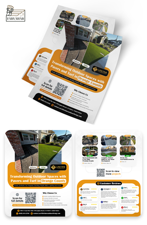 Diseño de Flyer por Farvahar Design Studio para Lifetime Outdoor Living | Diseño #35251185