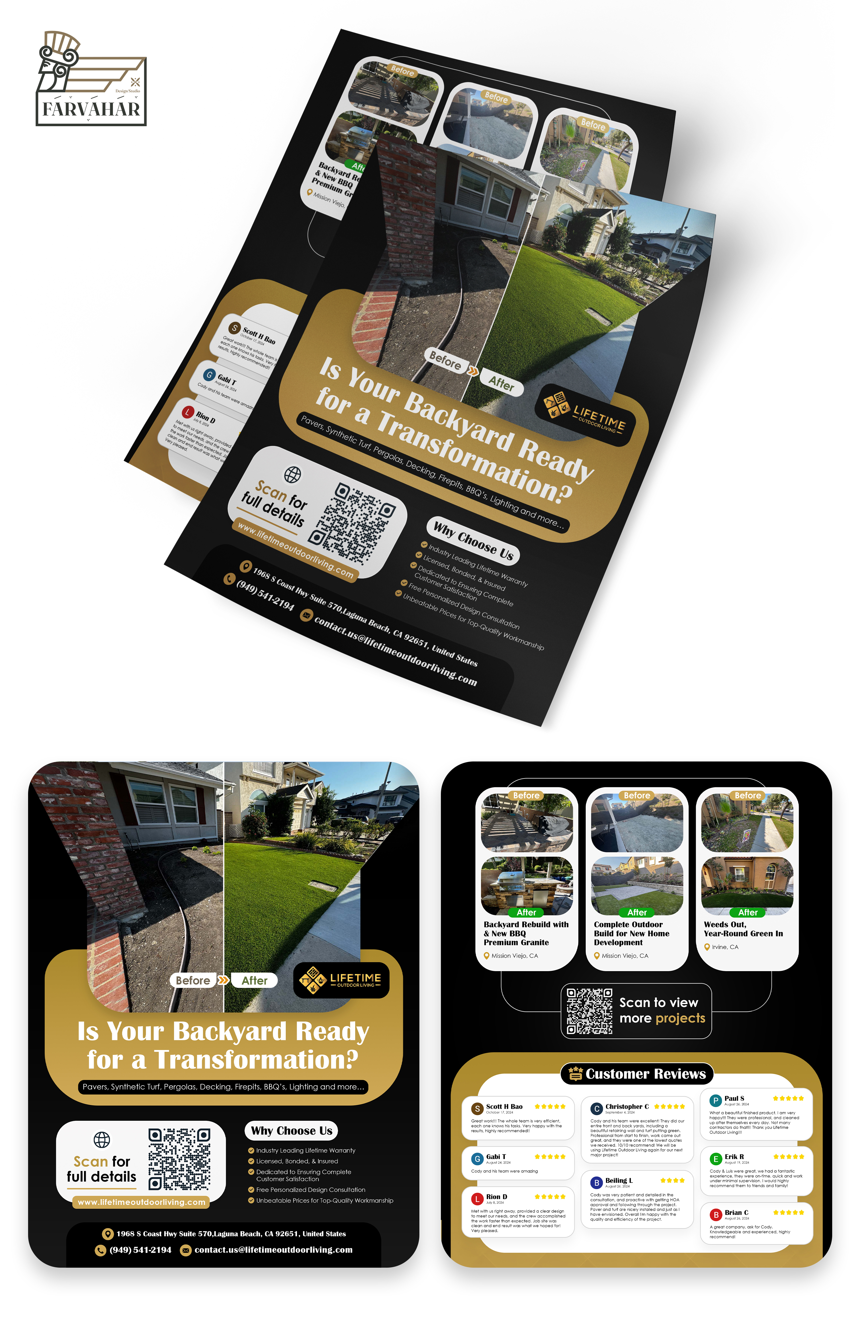 Flyer Design by Farvahar Design Studio for Lifetime Outdoor Living | Design #35274059