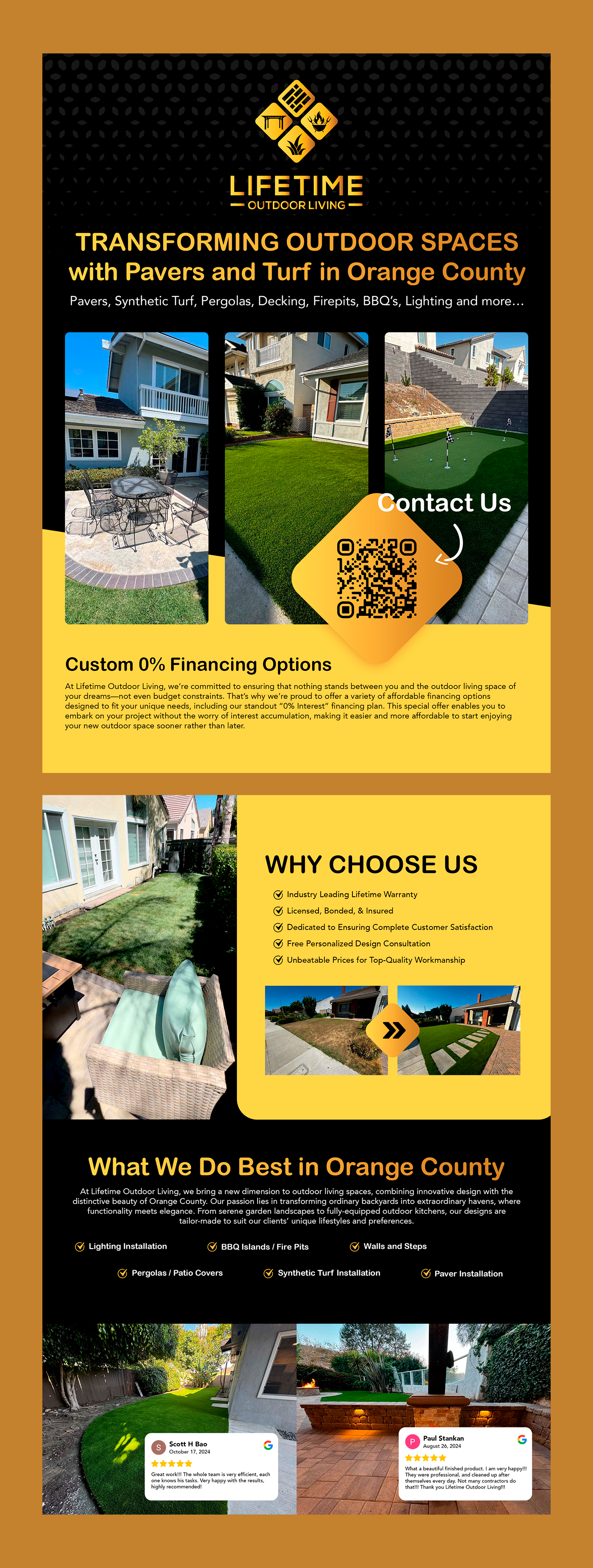 Design de Flyer par karina Bertarione pour Lifetime Outdoor Living | Design #35249709