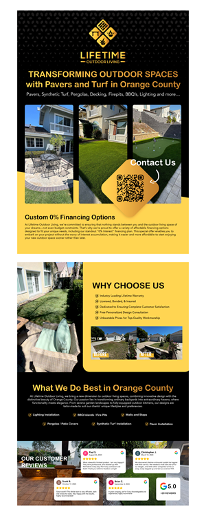 Flyer Design by karina Bertarione for Lifetime Outdoor Living | Design: #35276835