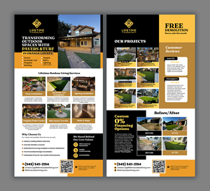 Design de Flyer par debdesign pour Lifetime Outdoor Living | Design : #35247091