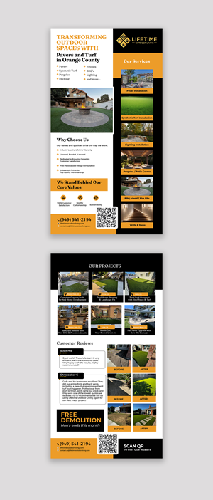 Design de Flyer par debdesign pour Lifetime Outdoor Living | Design : #35247624