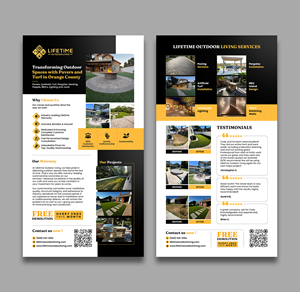 Design de Flyer par debdesign pour Lifetime Outdoor Living | Design : #35247637
