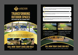 Flyer Design by 3Guys for Lifetime Outdoor Living | Design: #35267253